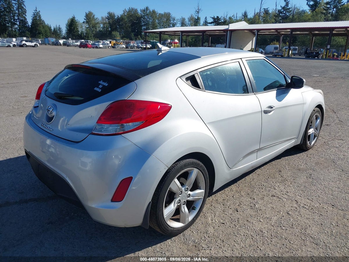 2013 HYUNDAI VELOSTER BASE W/BLACK — снимка 4