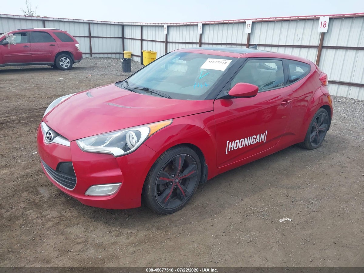 2013 HYUNDAI VELOSTER BASE W/GRAY — снимка 2
