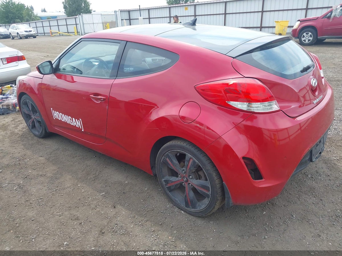 2013 HYUNDAI VELOSTER BASE W/GRAY — снимка 3