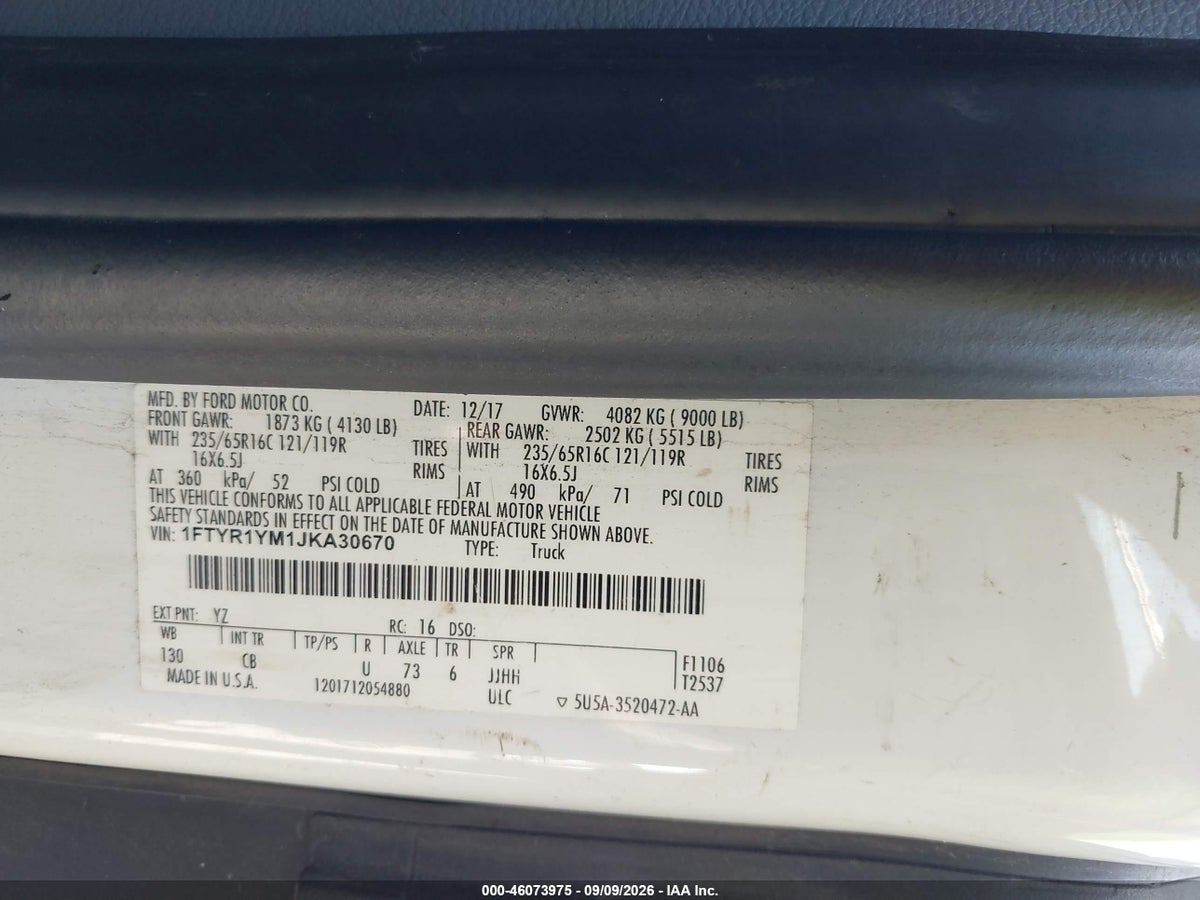 2018 FORD TRANSIT-250 — снимка 4