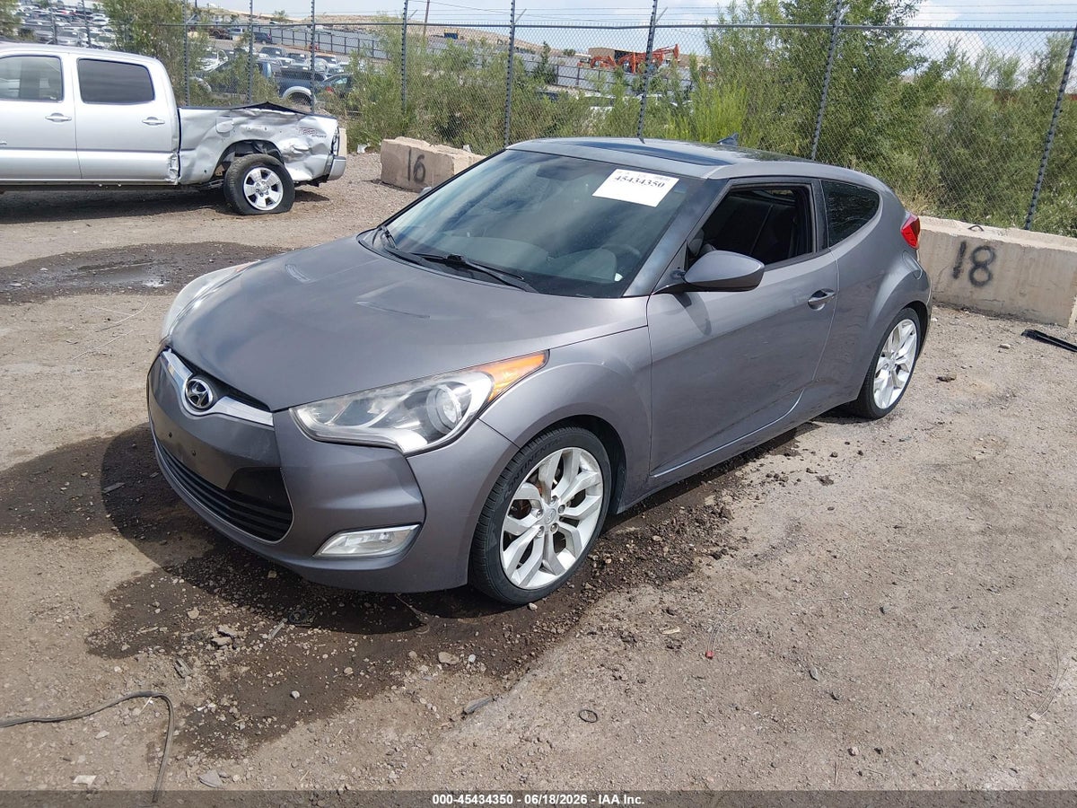2012 HYUNDAI VELOSTER BASE W/BLACK — снимка 2