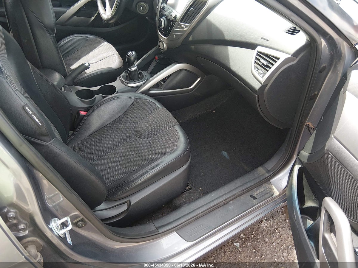 2012 HYUNDAI VELOSTER BASE W/BLACK — снимка 5