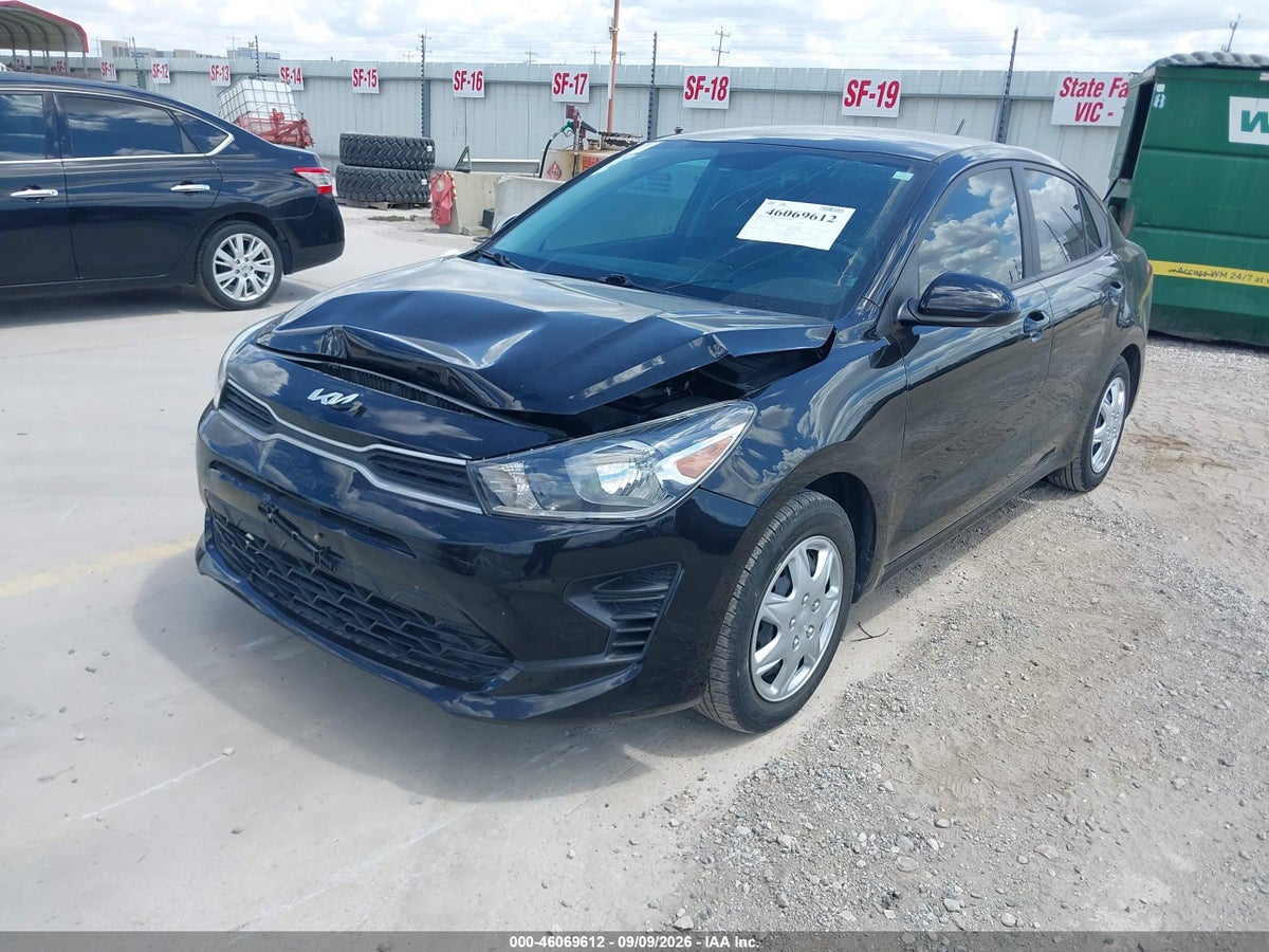 2022 KIA RIO S — снимка 2