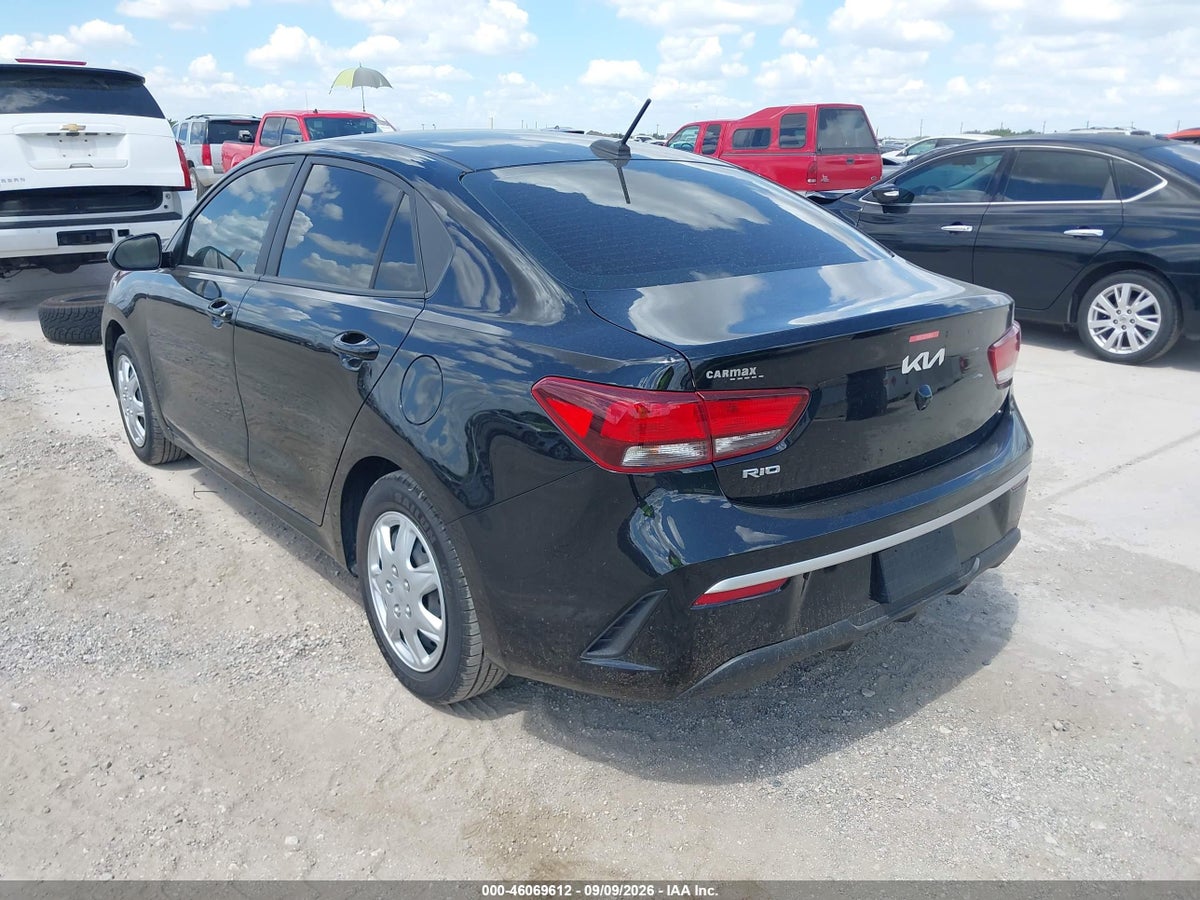 2022 KIA RIO S — снимка 3