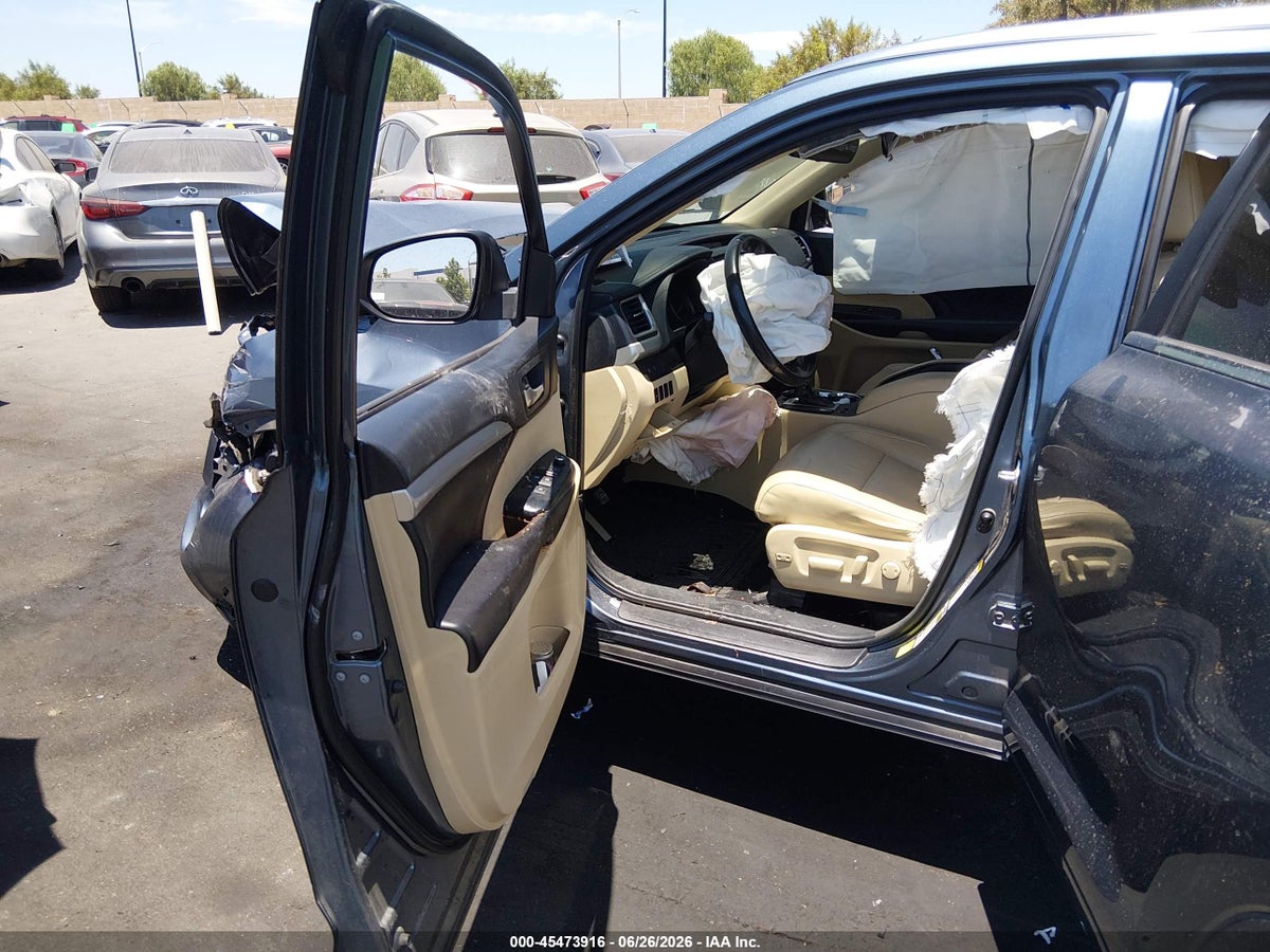 2017 TOYOTA HIGHLANDER XLE — снимка 5