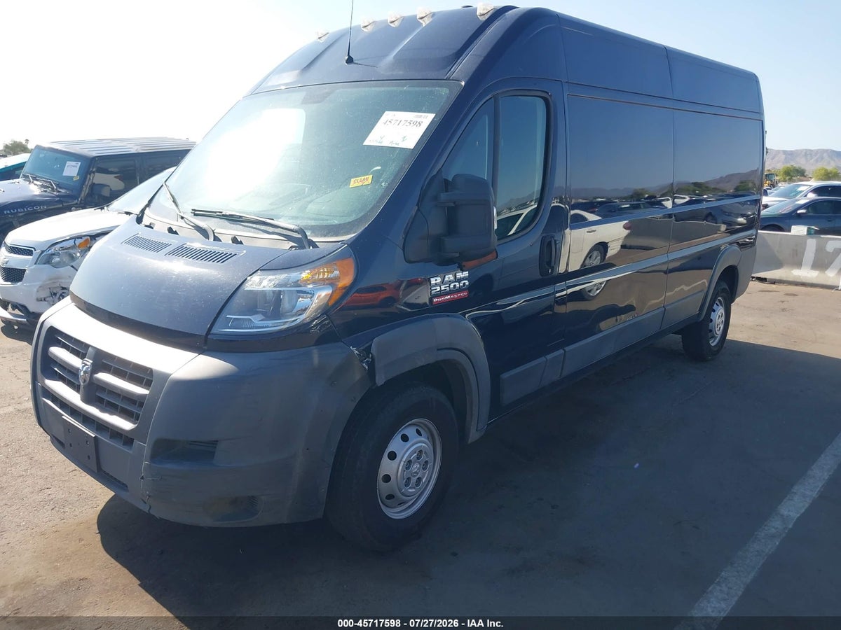 2018 RAM PROMASTER 2500 HIGH ROOF 159 WB — снимка 2