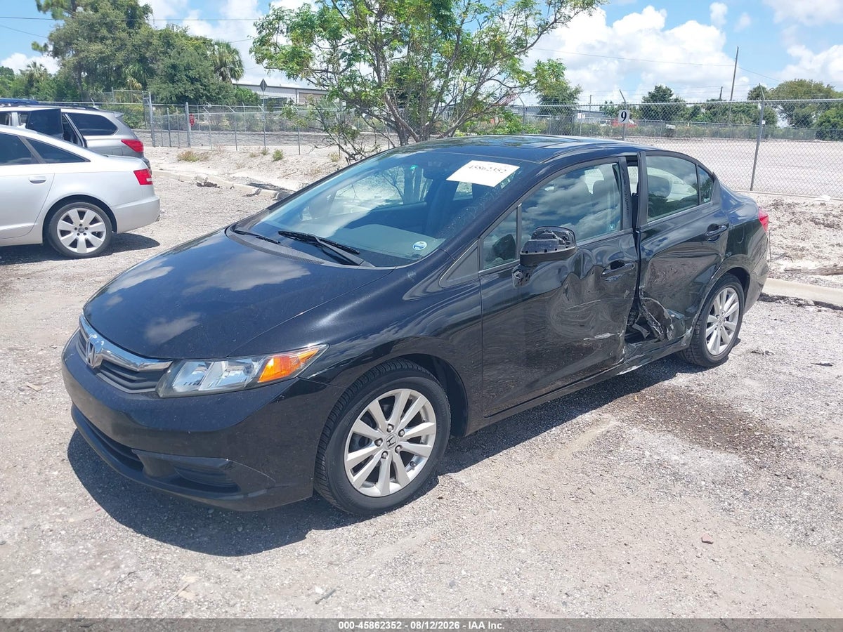 2012 HONDA CIVIC EX — снимка 2