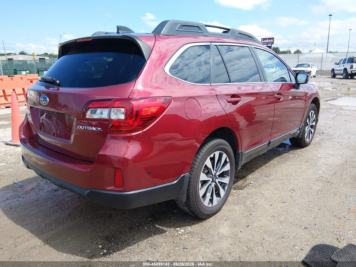 2016 SUBARU OUTBACK 2.5I LIMITED — снимка 4