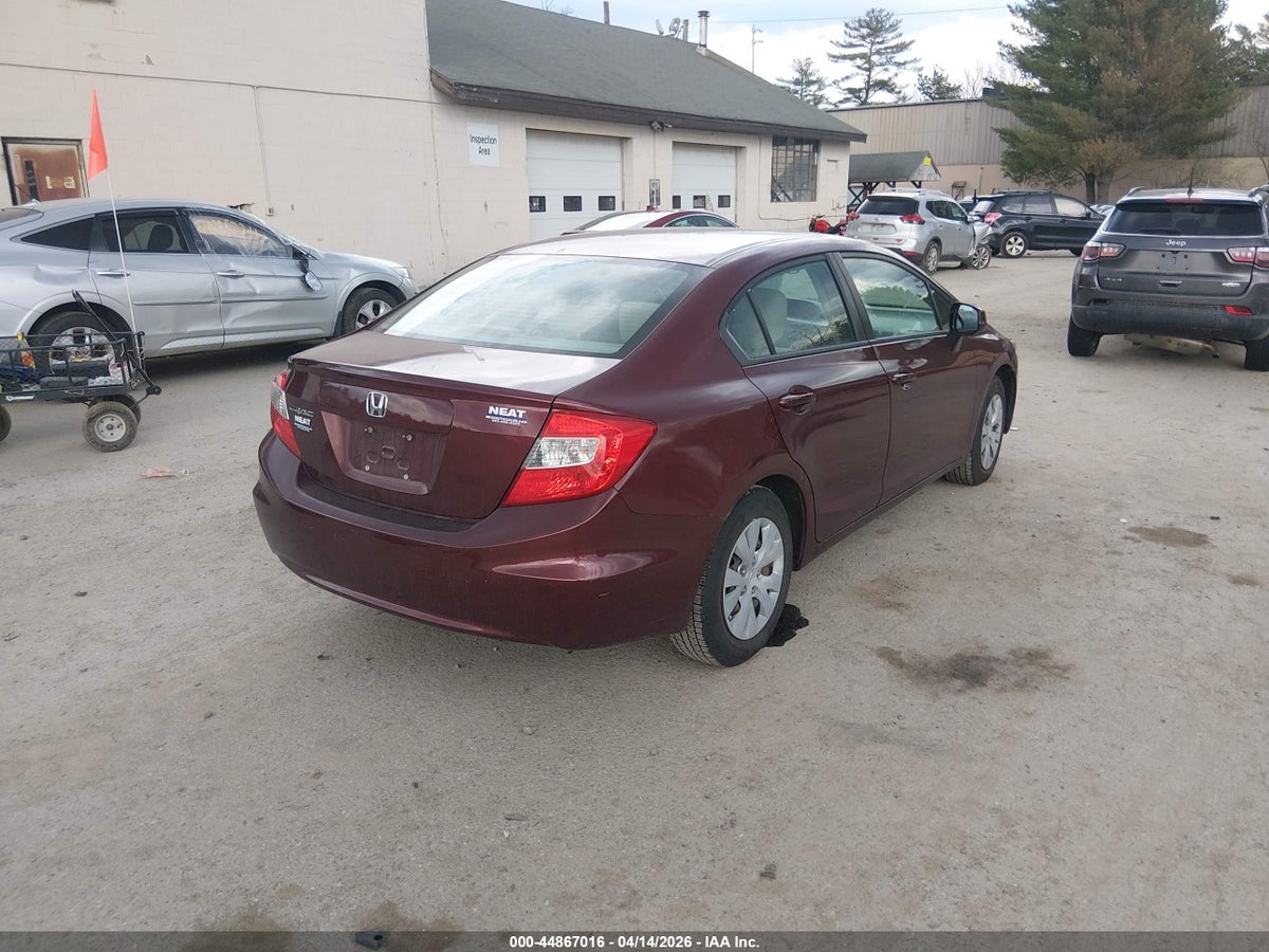 2012 HONDA CIVIC LX — снимка 4
