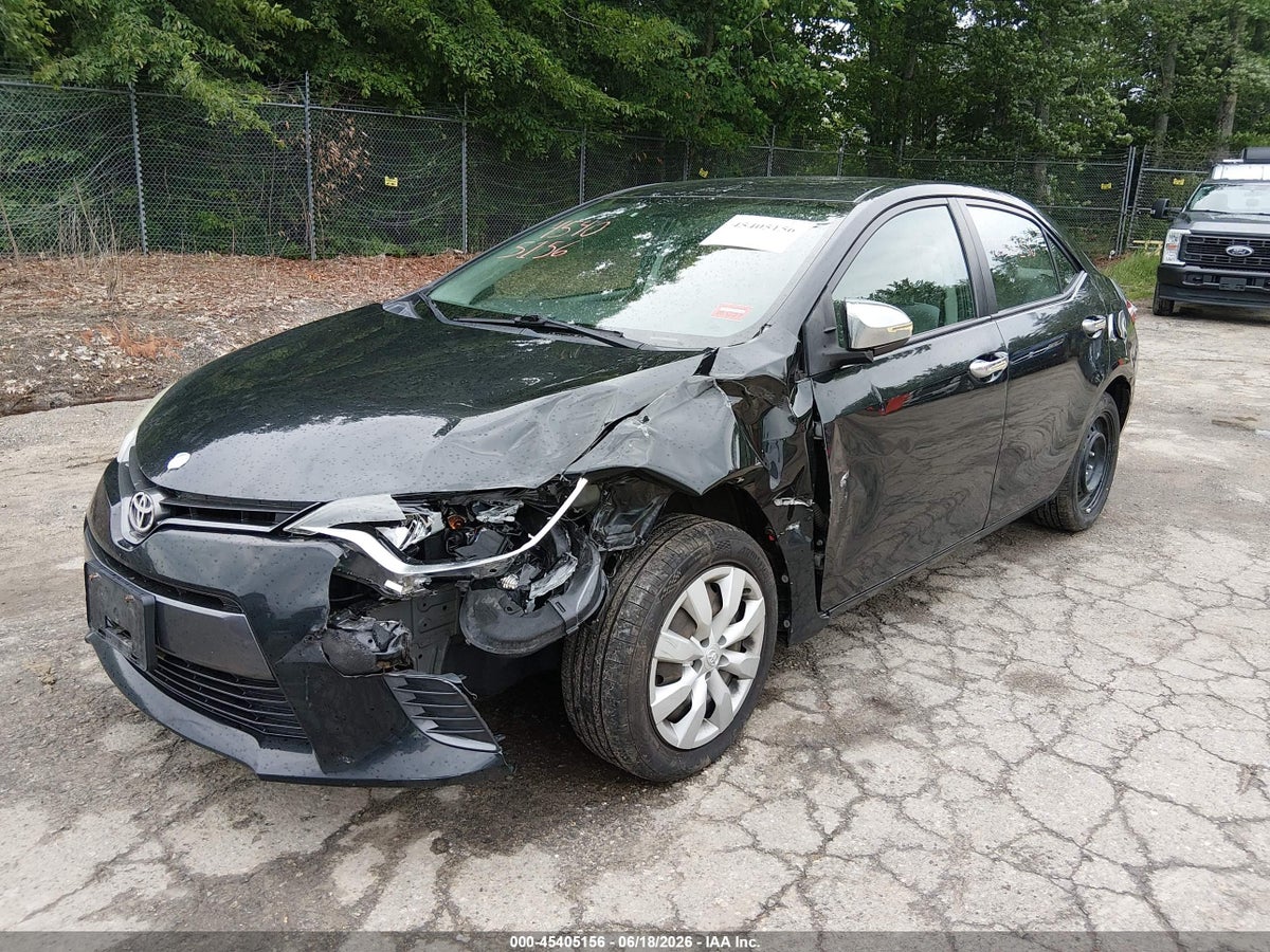 2015 TOYOTA COROLLA LE — снимка 2
