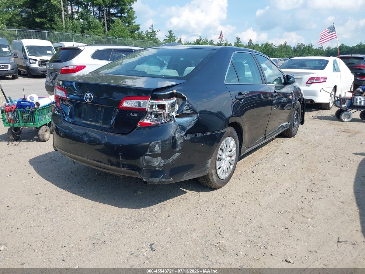 2012 TOYOTA CAMRY LE — снимка 4