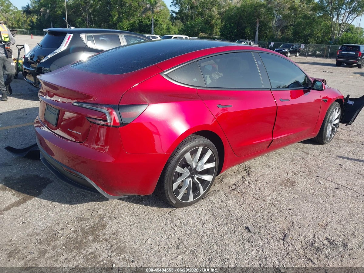 2024 TESLA MODEL 3 LONG RANGE DUAL MOTOR ALL-WHEEL DRIVE — снимка 4
