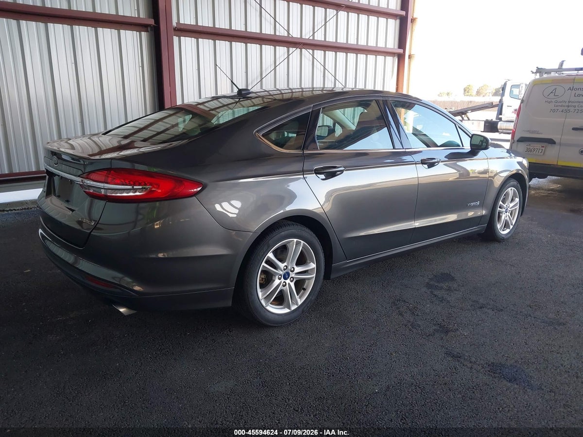 2018 FORD FUSION HYBRID S — снимка 4