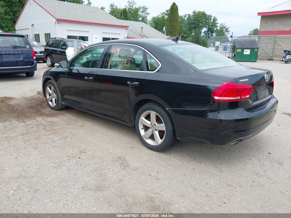2012 VOLKSWAGEN PASSAT 2.5L SE — снимка 3