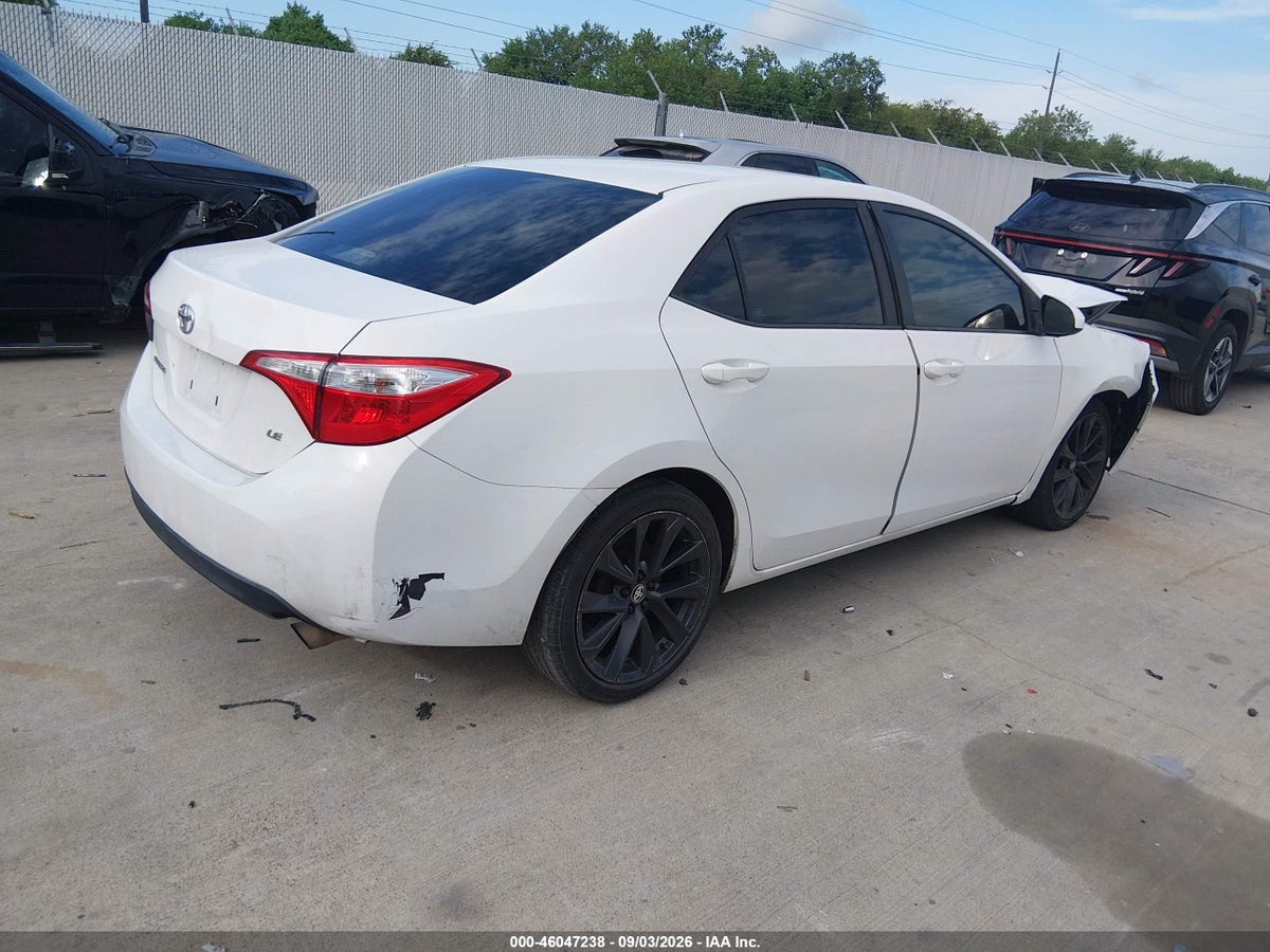 2015 TOYOTA COROLLA LE — снимка 4