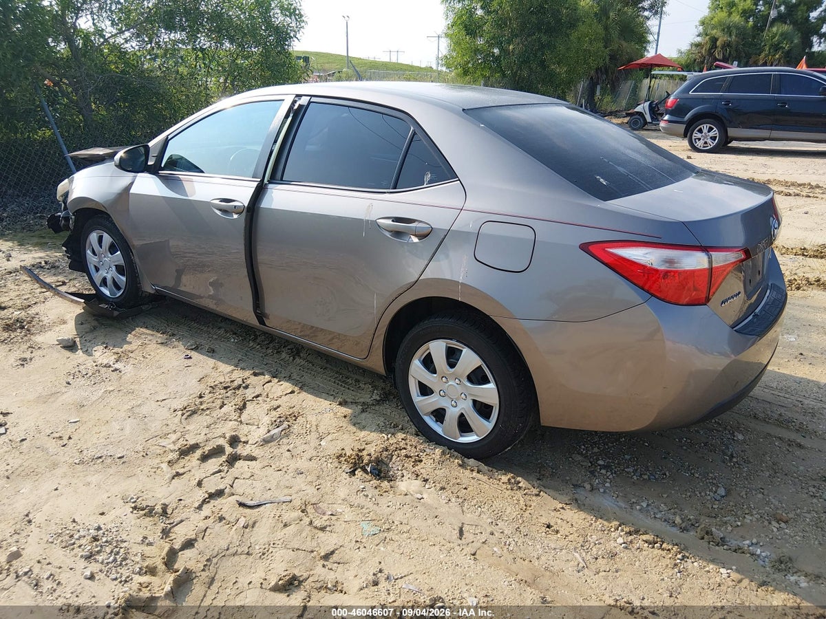 2015 TOYOTA COROLLA LE — снимка 3