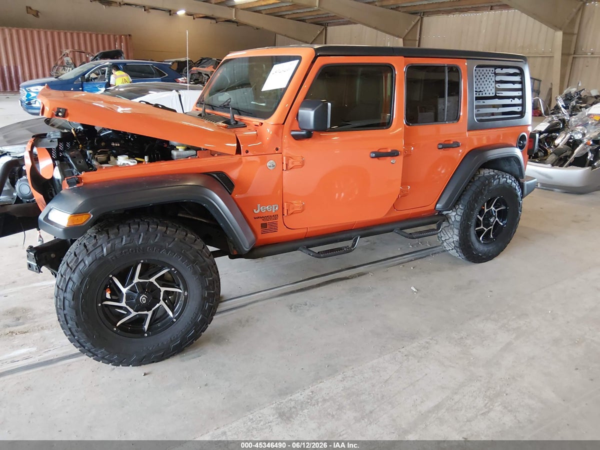 2018 JEEP WRANGLER UNLIMITED SPORT S 4X4 — снимка 2