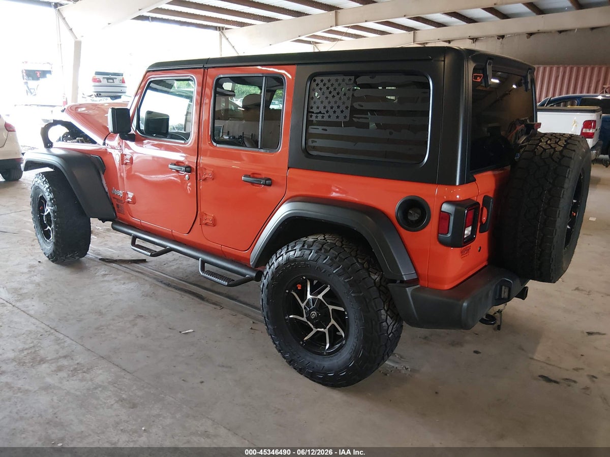 2018 JEEP WRANGLER UNLIMITED SPORT S 4X4 — снимка 3