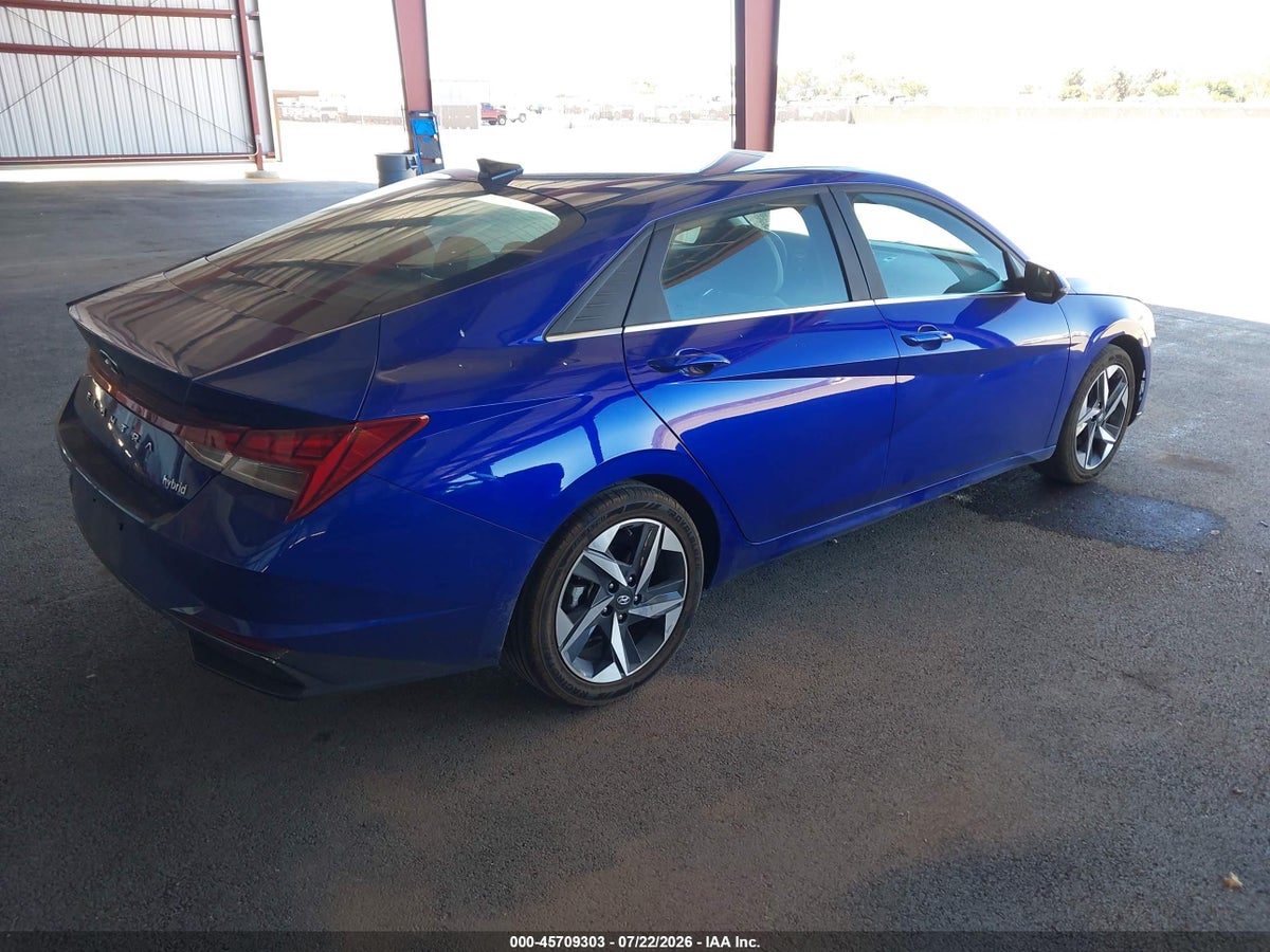 2023 HYUNDAI ELANTRA HYBRID LIMITED — снимка 4