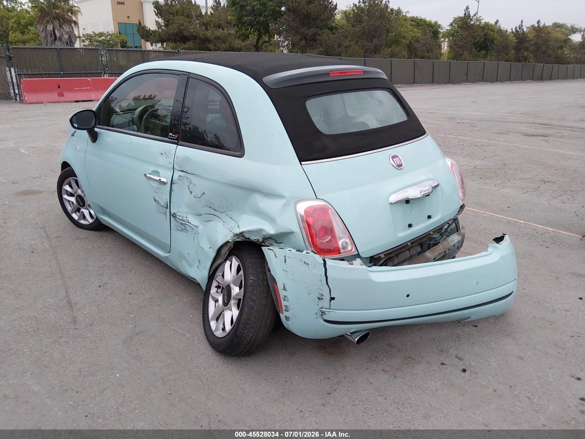 2017 FIAT 500C POP — снимка 3
