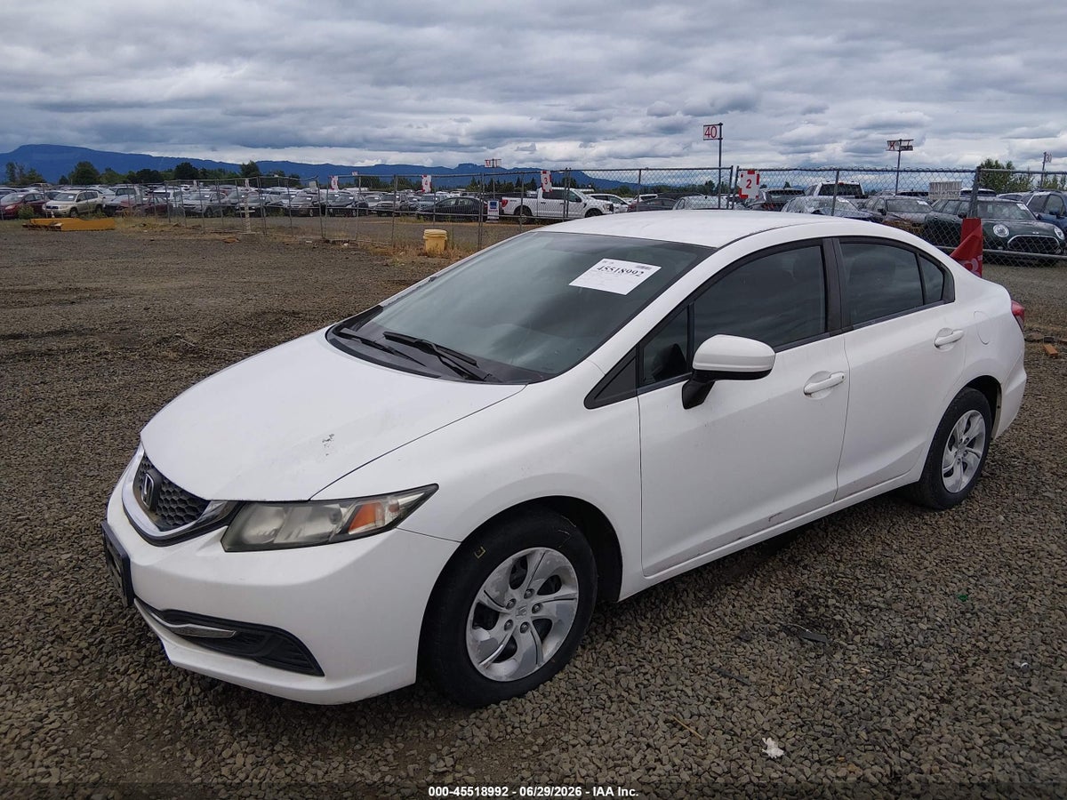2014 HONDA CIVIC LX — снимка 2
