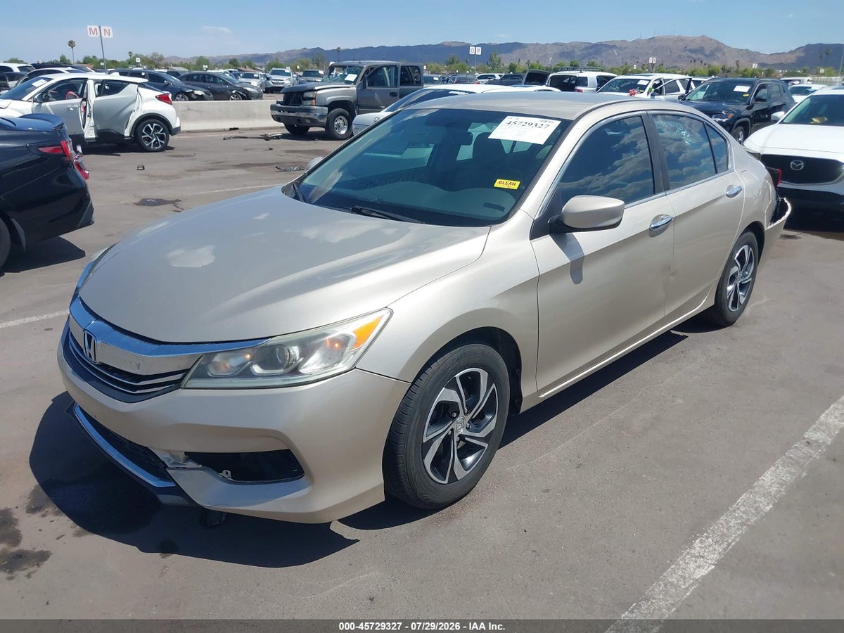 2016 HONDA ACCORD LX — снимка 2