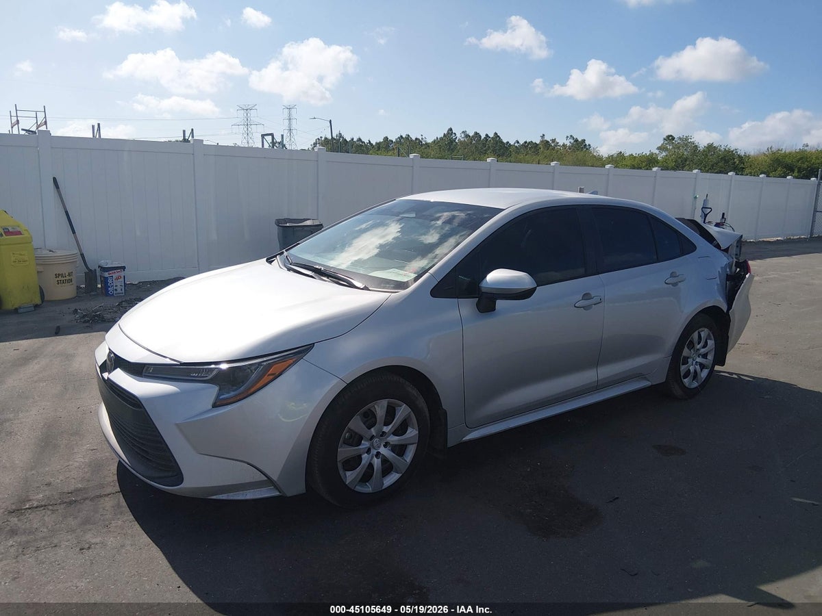 2025 TOYOTA COROLLA LE — снимка 2