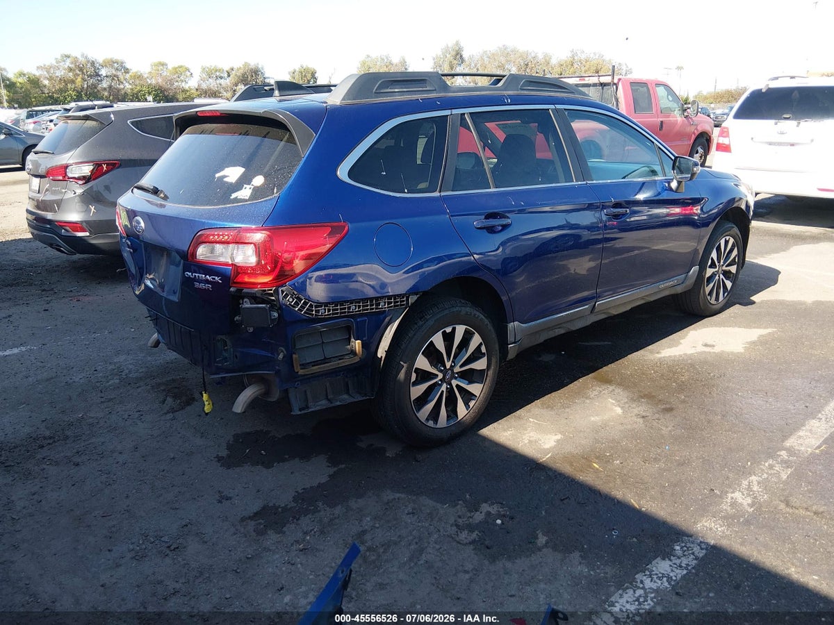 2016 SUBARU OUTBACK 3.6R LIMITED — снимка 4
