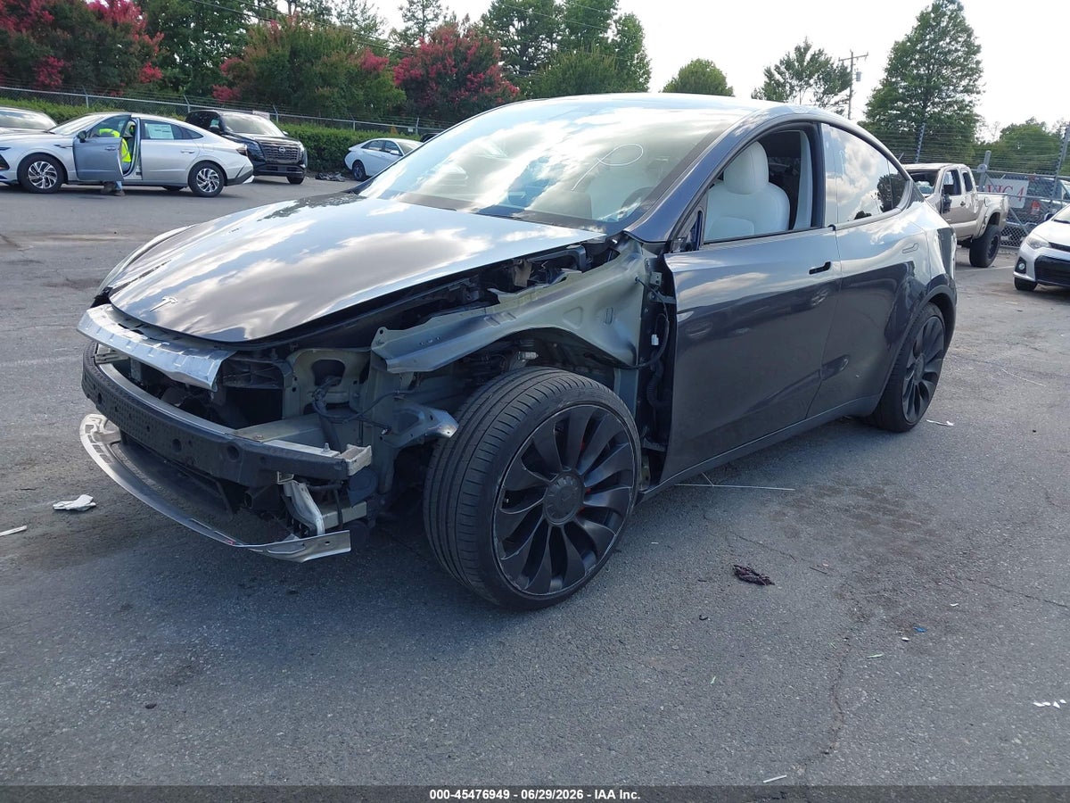2020 TESLA MODEL Y LONG RANGE DUAL MOTOR ALL-WHEEL DRIVE/PERFORMANCE DUAL MOTOR ALL-WHEEL DRIVE — снимка 2