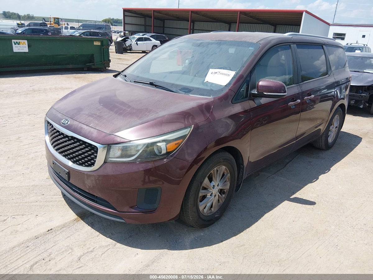 2015 KIA SEDONA LX — снимка 2