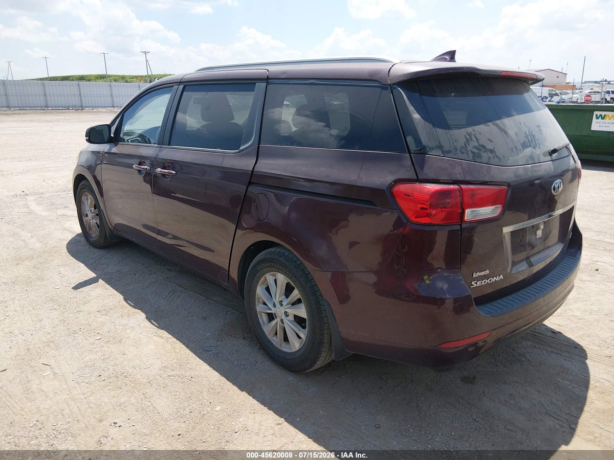 2015 KIA SEDONA LX — снимка 3