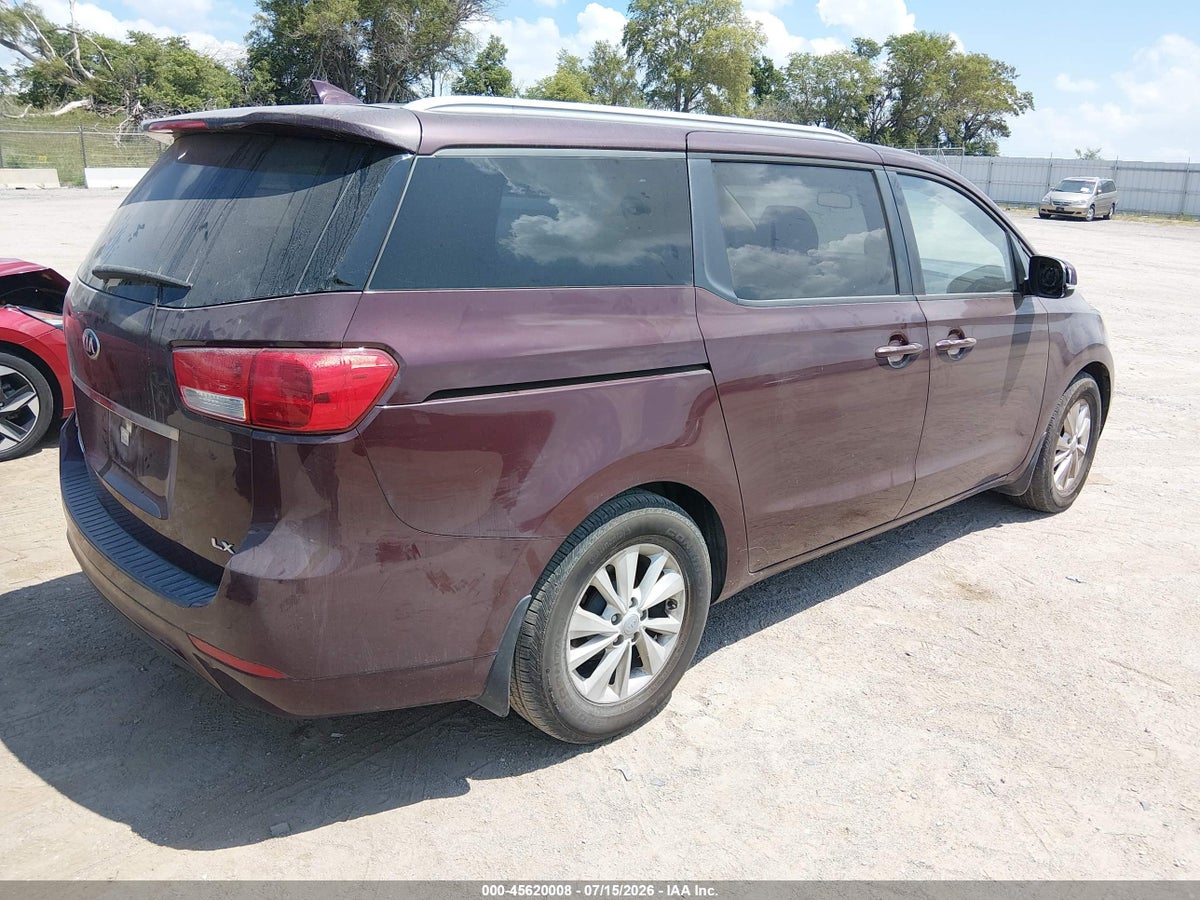 2015 KIA SEDONA LX — снимка 4