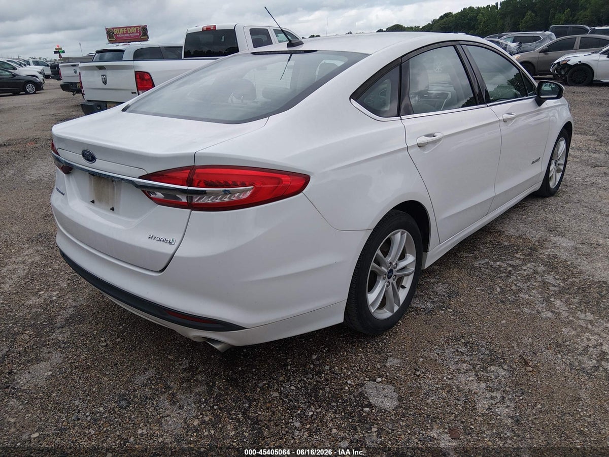 2018 FORD FUSION HYBRID S — снимка 4