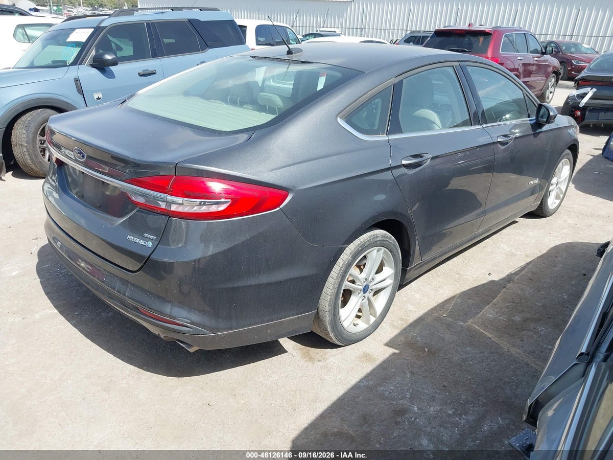 2018 FORD FUSION HYBRID SE — снимка 4