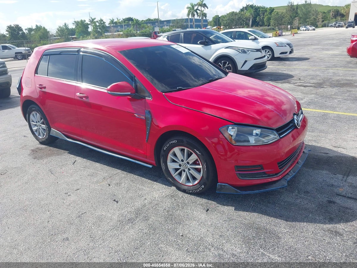 2016 VOLKSWAGEN GOLF TSI S 4-DOOR
