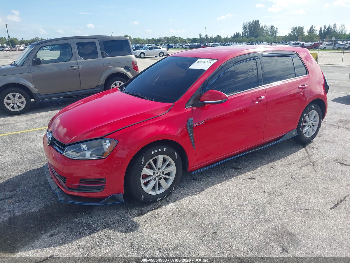 2016 VOLKSWAGEN GOLF TSI S 4-DOOR — снимка 2