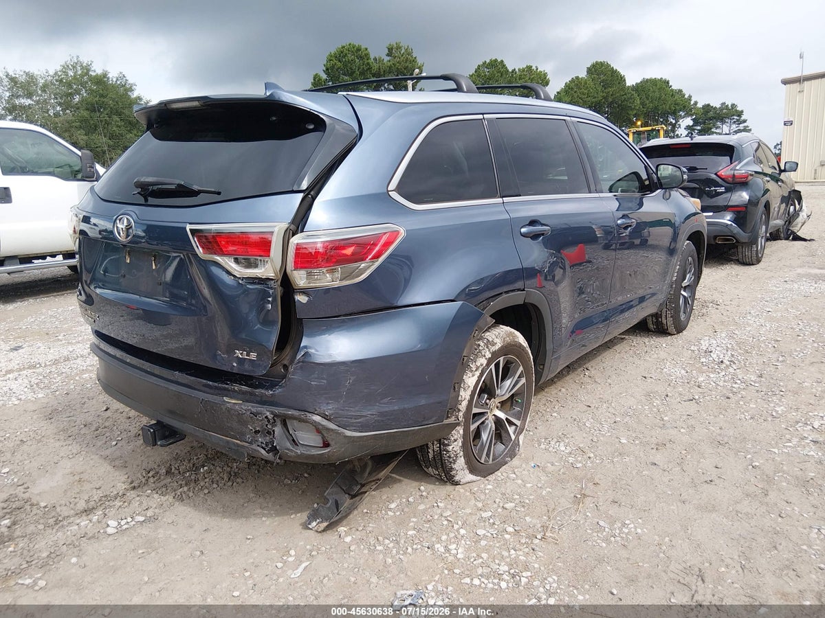 2016 TOYOTA HIGHLANDER XLE V6 — снимка 4