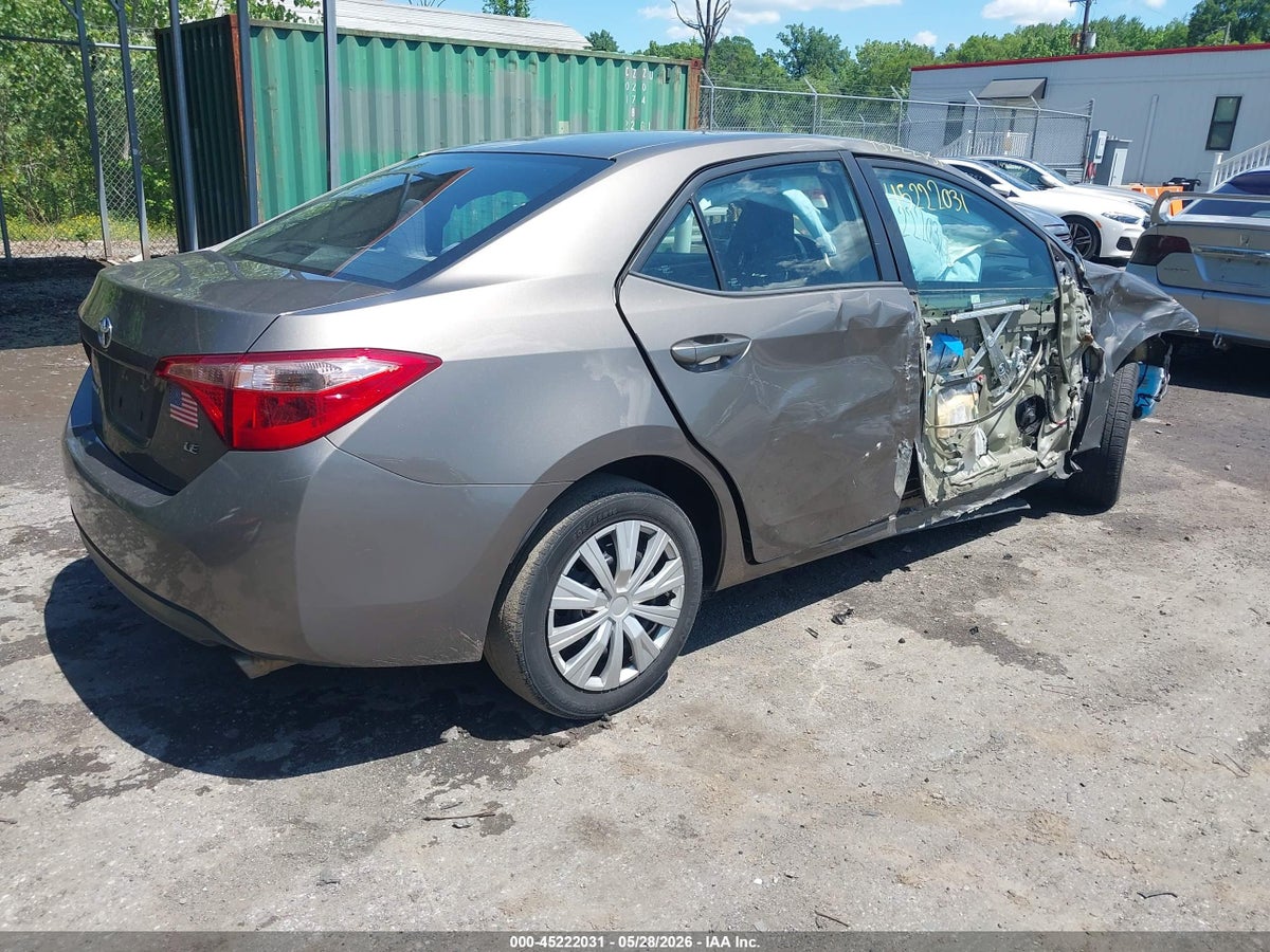 2017 TOYOTA COROLLA LE — снимка 4