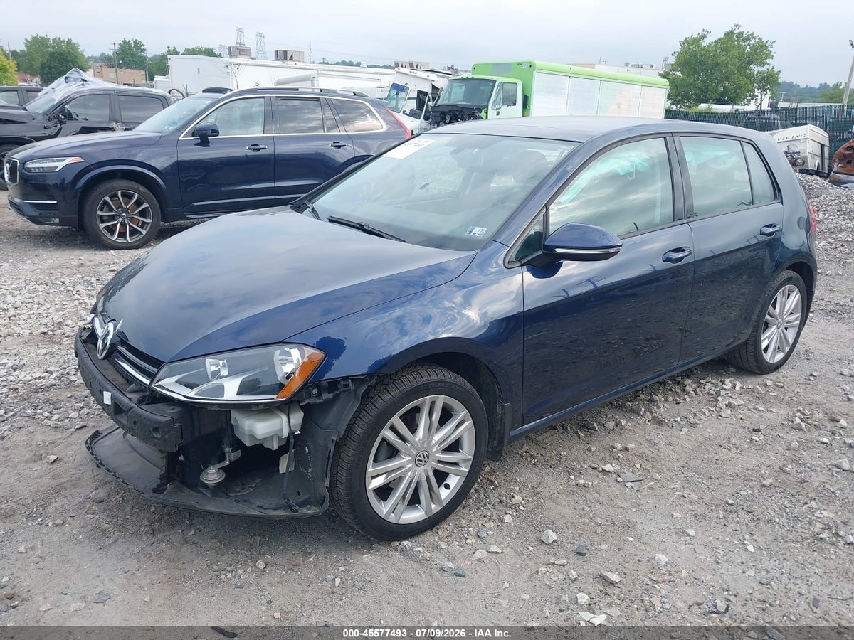 2015 VOLKSWAGEN GOLF TDI SE 4-DOOR — снимка 2
