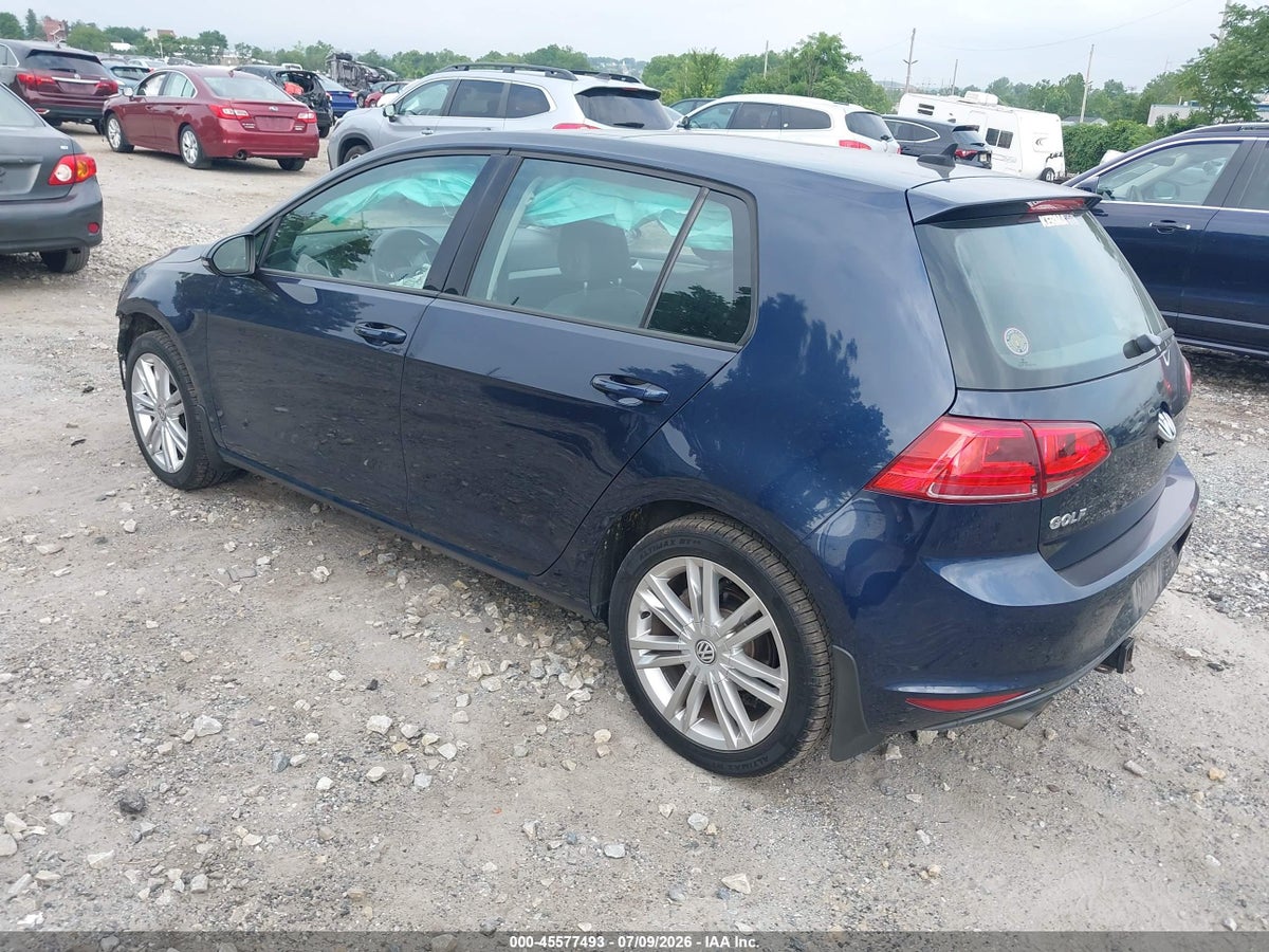 2015 VOLKSWAGEN GOLF TDI SE 4-DOOR — снимка 3