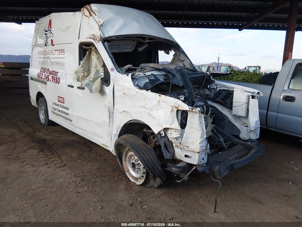 2020 NISSAN NV CARGO NV2500 HD S HIGH ROOF V6