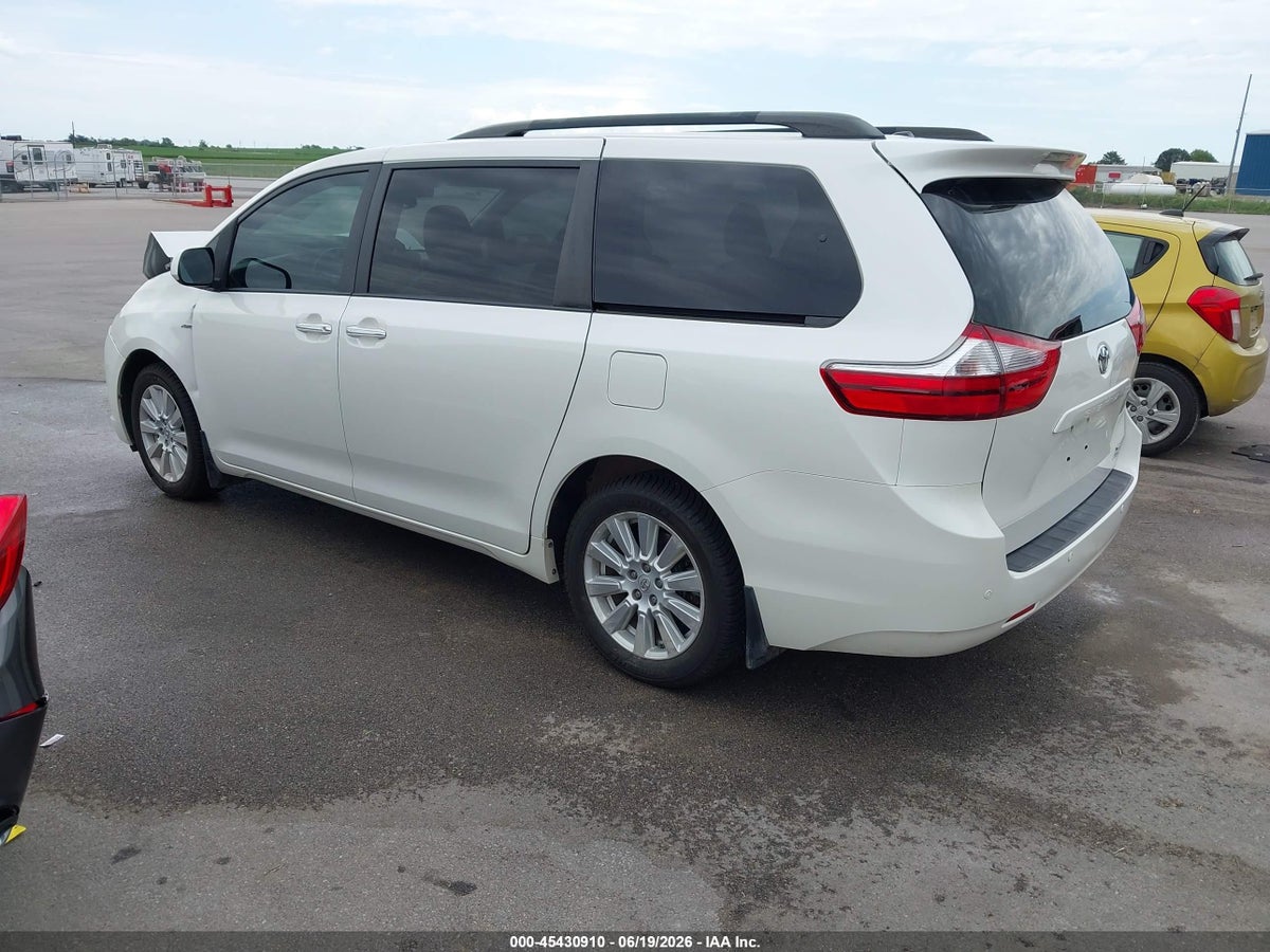 2017 TOYOTA SIENNA XLE 7 PASSENGER — снимка 3
