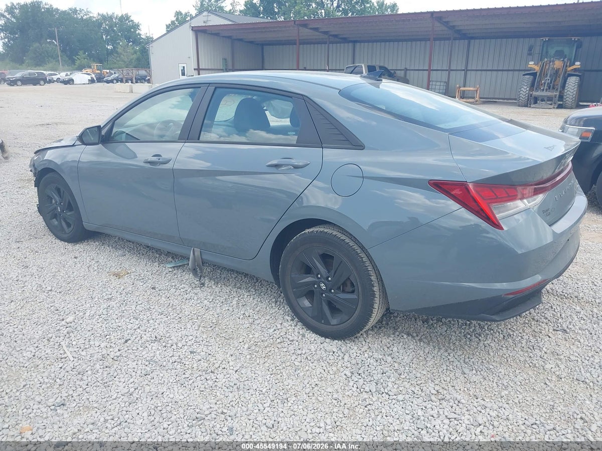 2023 HYUNDAI ELANTRA HYBRID BLUE — снимка 3