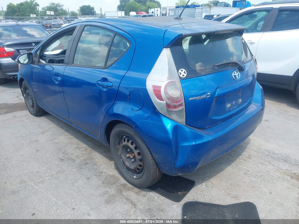 2012 TOYOTA PRIUS C ONE — снимка 3