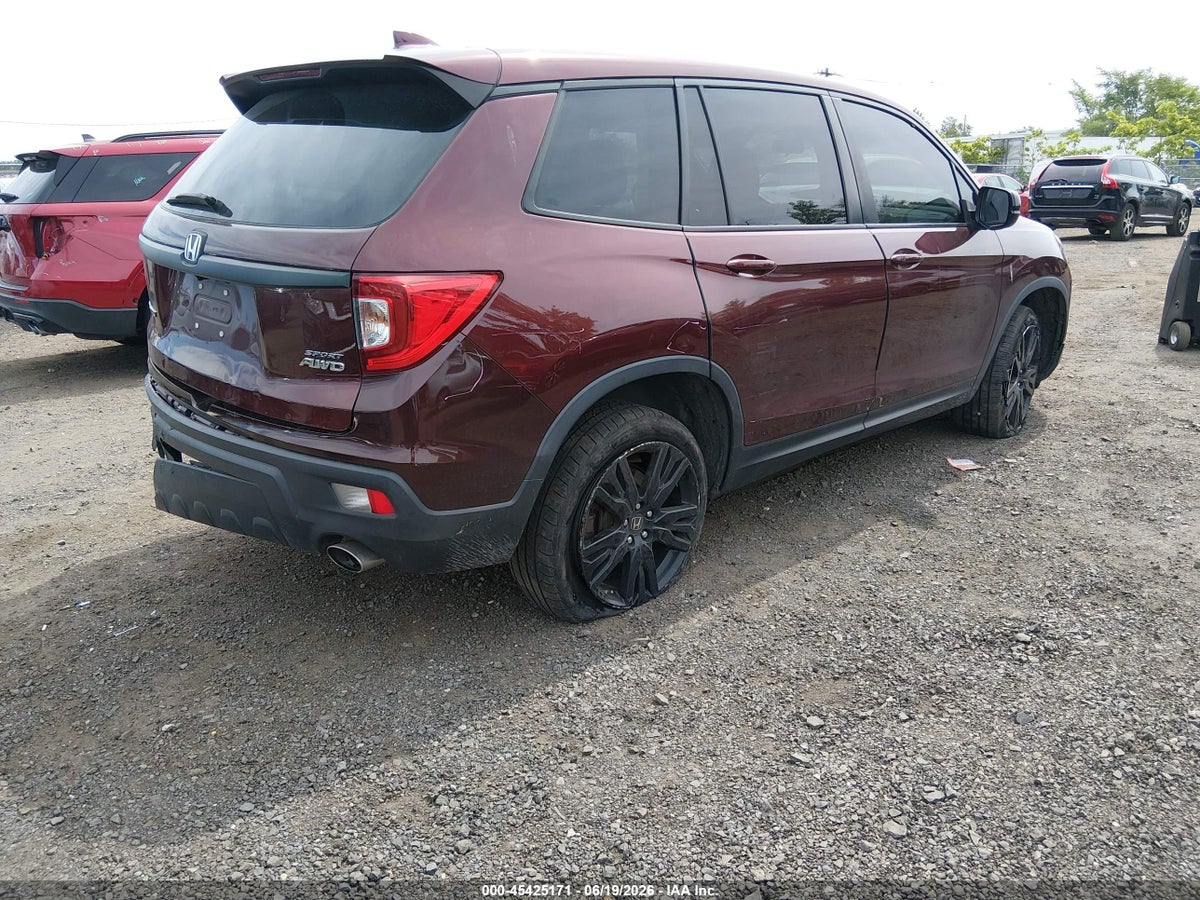 2019 HONDA PASSPORT SPORT — снимка 4