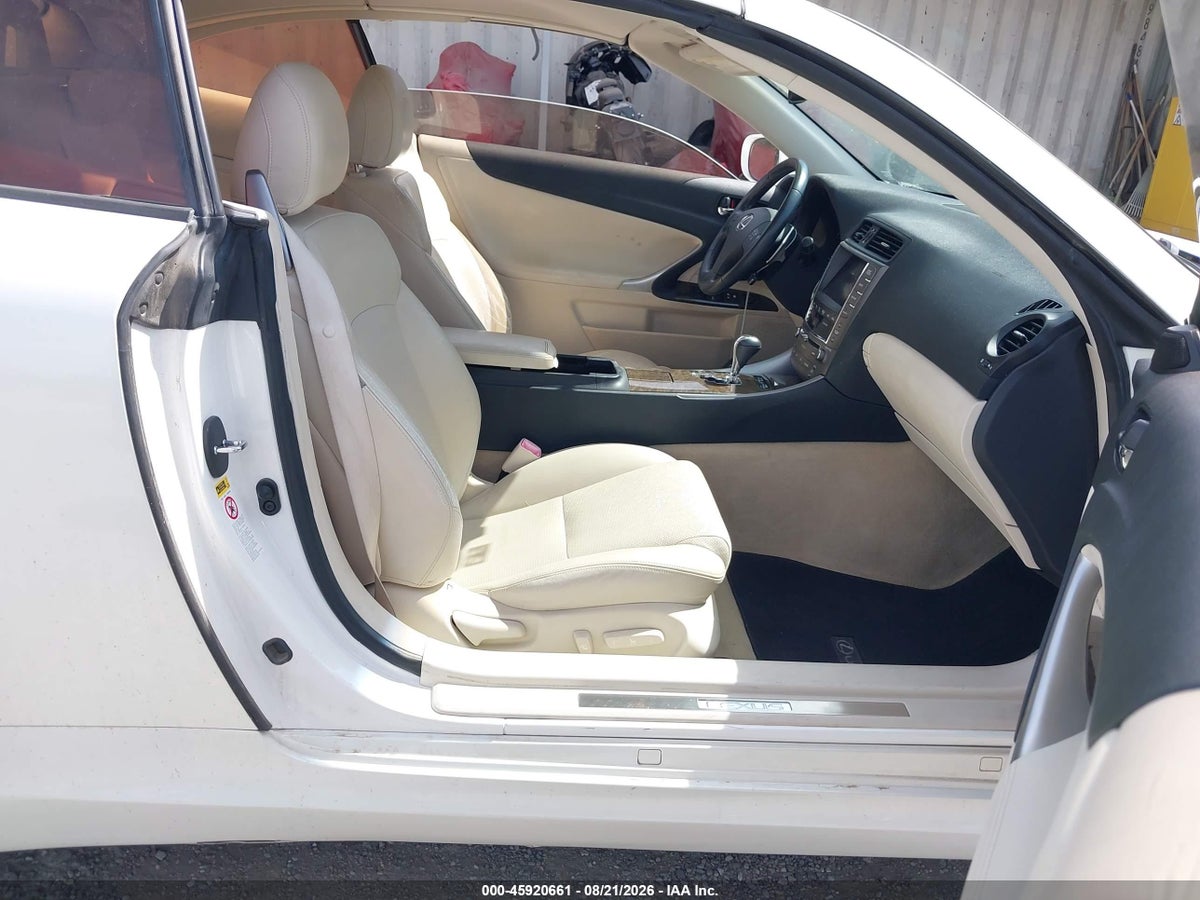 2010 LEXUS IS 250C — снимка 5