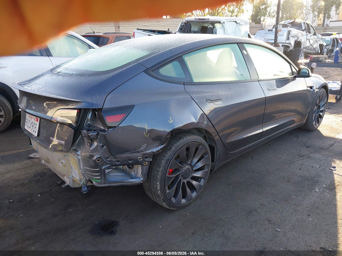 2023 TESLA MODEL 3 PERFORMANCE DUAL MOTOR ALL-WHEEL DRIVE — снимка 4