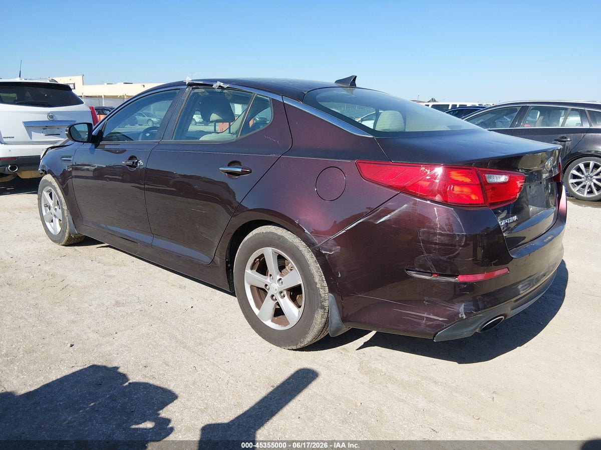 2015 KIA OPTIMA LX — снимка 3