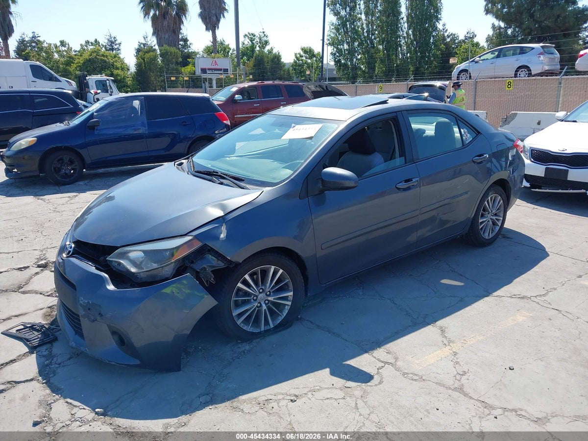 2014 TOYOTA COROLLA LE PLUS — снимка 2