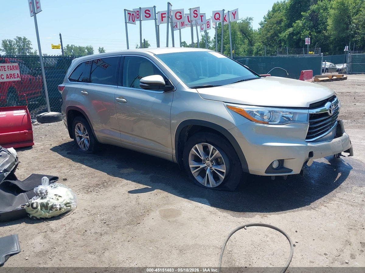 2015 TOYOTA HIGHLANDER LE PLUS V6